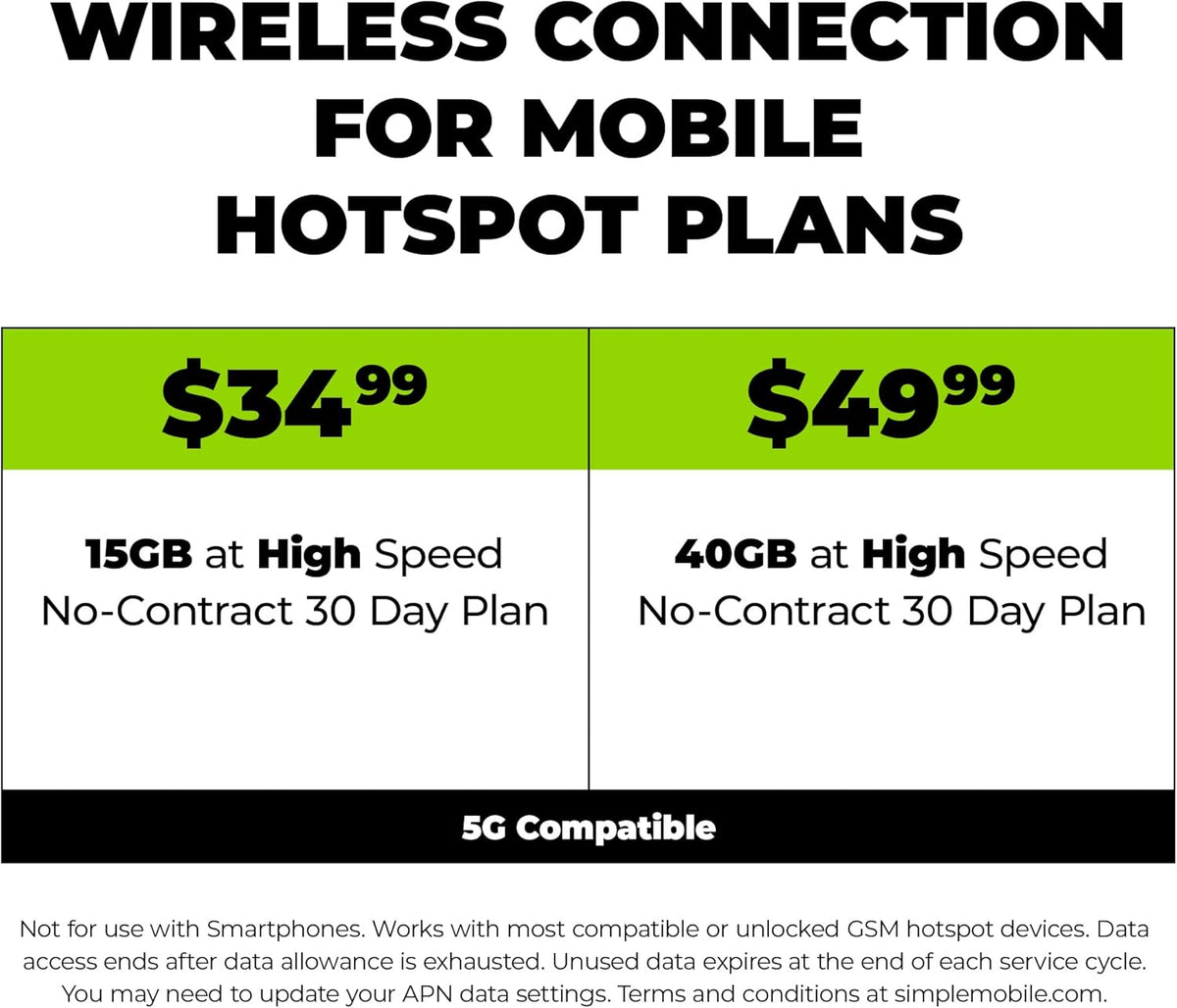 Black 4G LTE Prepaid Mobile Hotspot C409780
