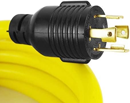 Extension Cord NEMA L14-30P to L14-30R 10 Gauge 3 Prong Generator Cord 50FT C90427
