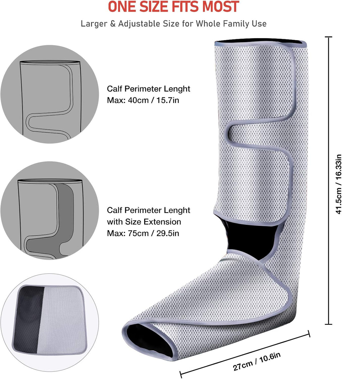 Foot and Leg Massager with Heat, Air Leg Compression Massager, 6 Modes 3 Intensities H9004