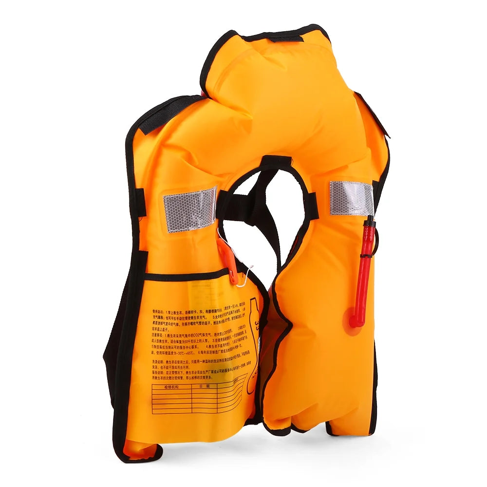 Manual Inflatable Adult Water Sports Swimming Fishing Survival Jacket G1335