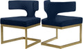 Navy Velvet Dining Chair V46346