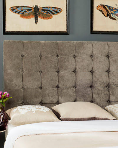 Greige Tufted King Headboard E10688
