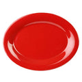 Oval Pure Red Melamine Platter - 12/Pack M531