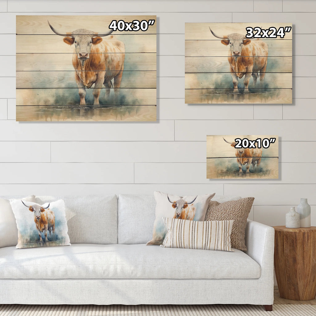 Natural Pine Wood Animals Print D32054