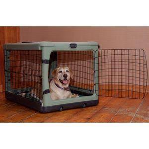 Medium Steel Dog Crate with Pad E899