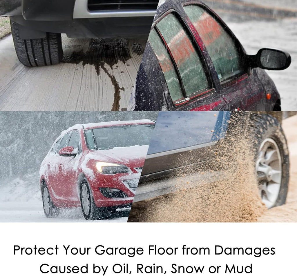 Black Garage Containment Mats 7'9'' X 18' K895
