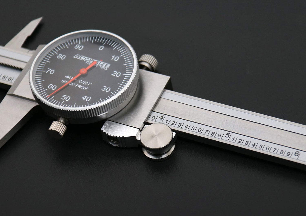 Black Face Dial Caliper Stainless Steel T97325