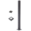Textured Black Cable Stair Bottom Post G473