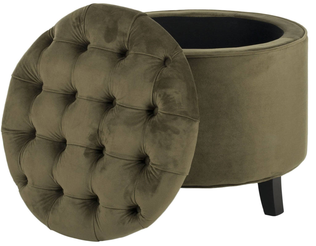 Spruce Tufted Storage Ottoman Y24827