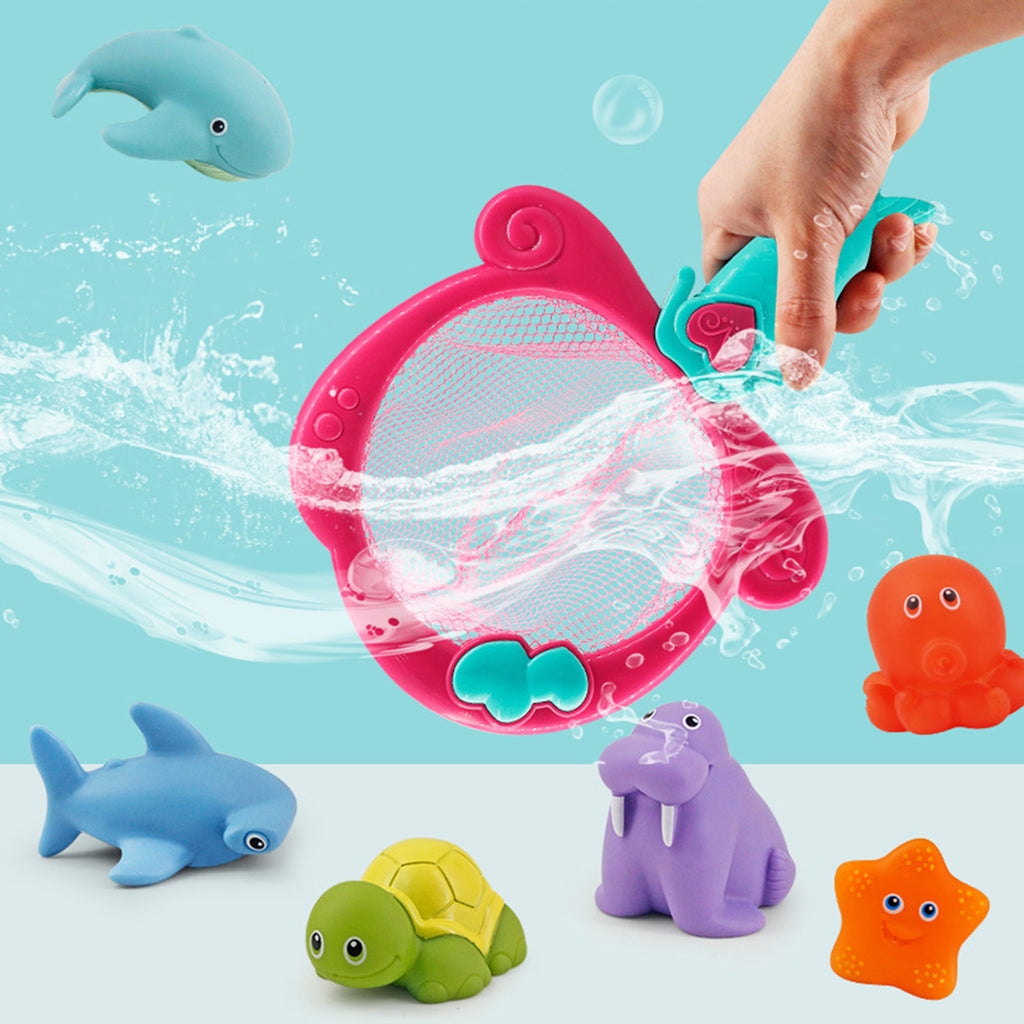 Baby Bath Toys with Mermaid Net Color Changing Floating Pool Toys B711362