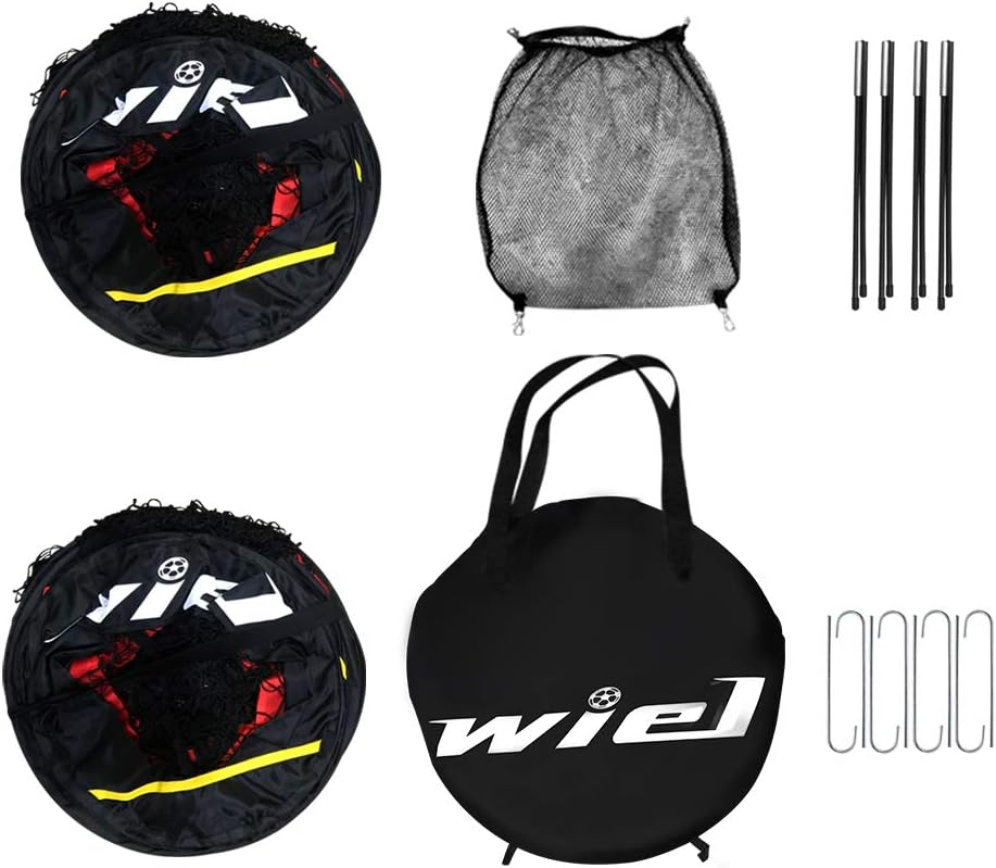 Red/Black Pop Up Soccer Goal Set with Carry Bag G72261