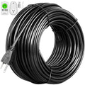 101ft Heat Roof Gutter De-Icing Ice Snow Melter Cable Tape Kit with Thermostat M1930