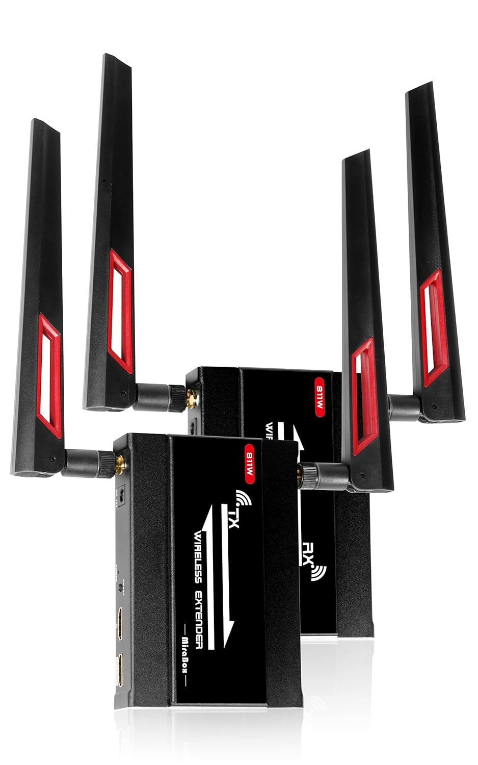 HDMI USB KVM Extender, 80m 1080P@60Hz Over RJ45 Cat5 Cat5e Cat6 Cat6e, USB2.0×2, Transmitter and Receiver S89415