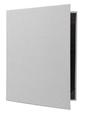 8.5 x 11 Metallic Silver Casebound Menu W232986