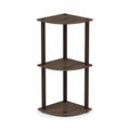 Nesting Table 2pcs Set Cappuccino Chrome Metal U957