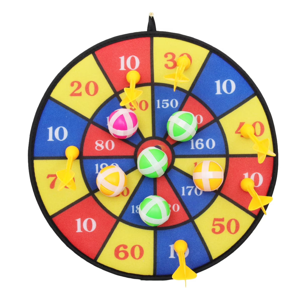 Flocking Dart Board with 4pcs Darts Dartboard Set O2273