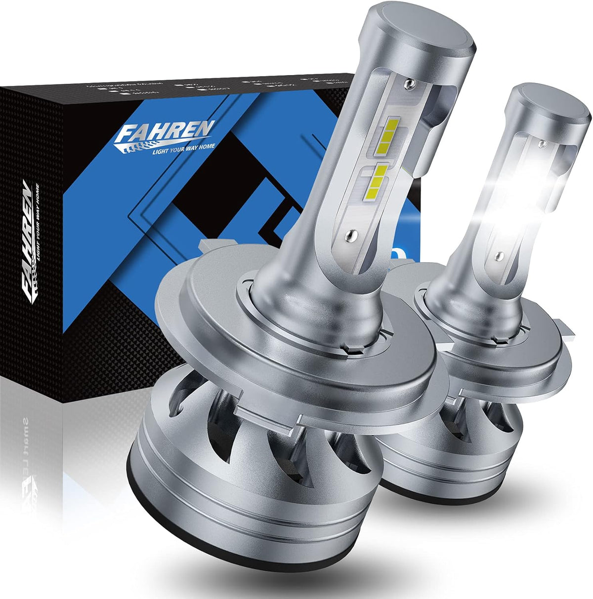 H4/9003/HB2 LED Headlight Bulbs White 6500K, Pack of 2 S587