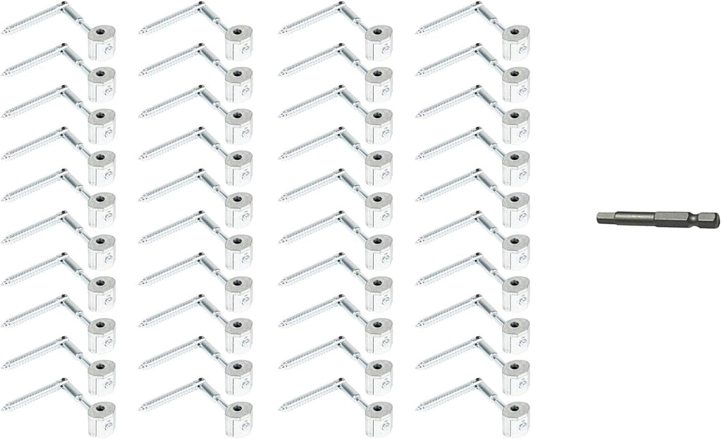 40 Pack Angled Railbolt with 5mm Hex Bit R131125