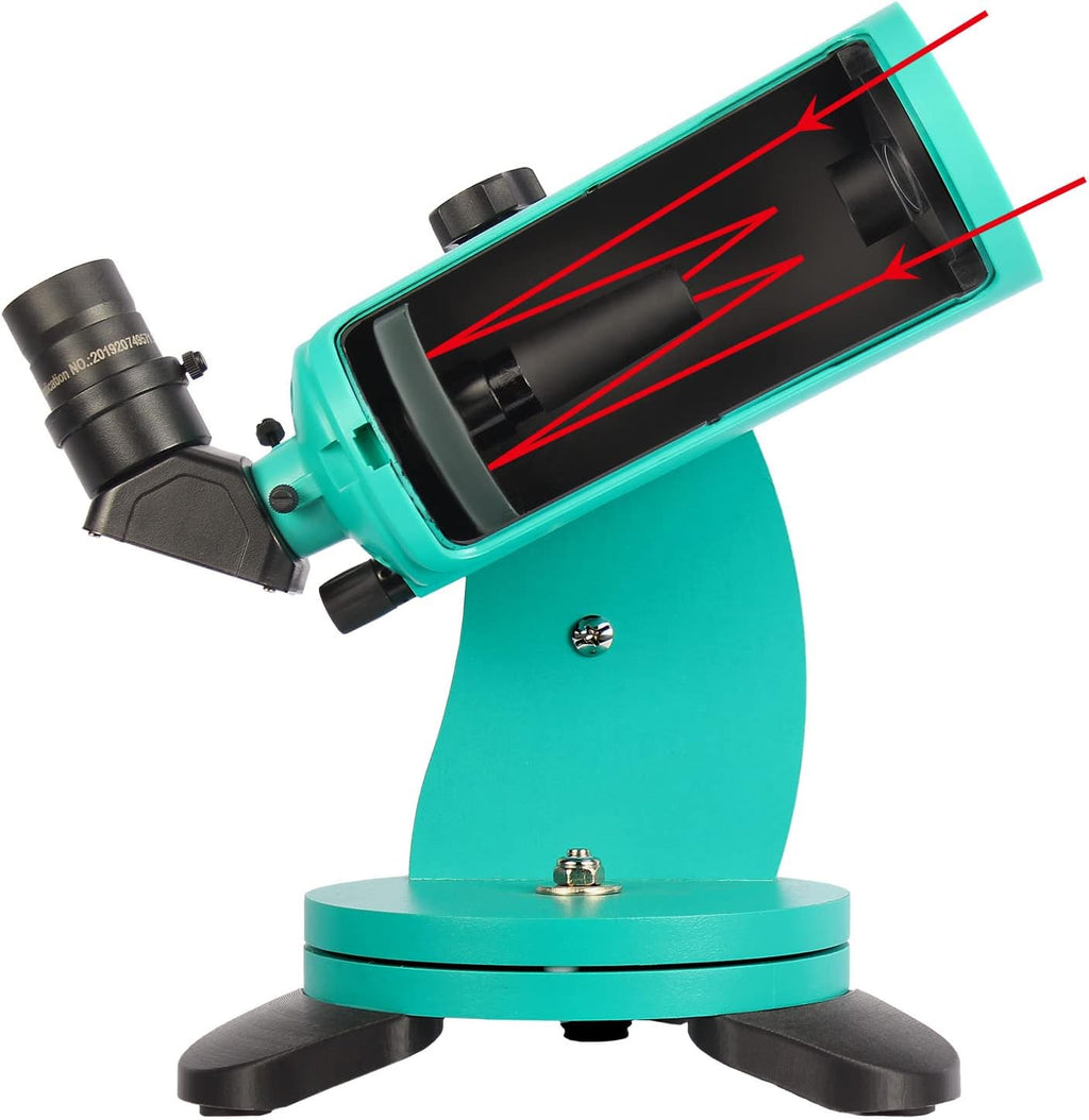 Maksutov-Cassegrain Telescope 60 with Dobsonian Mount, 60mm Aperture 750mm Focal Length, with Finderscope and Phone Adapter G839232