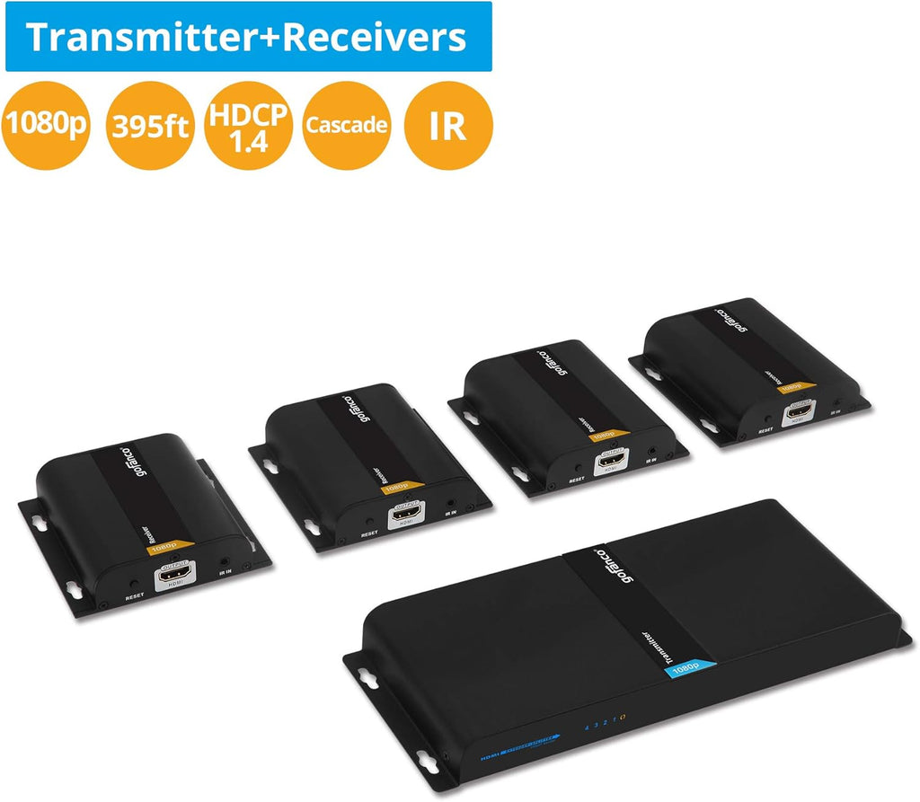 1080p 1x4 HDMI Extender Splitter Balun Q4914