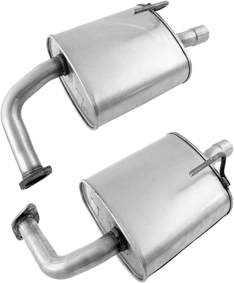 Resonator Pipe Mufflers Exhaust System Kit G1979