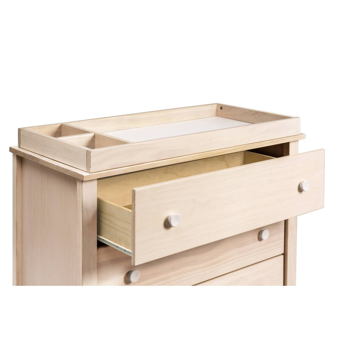 3-Drawer Changer Dresser with Removable Changing Tray Washed Natural White J939388