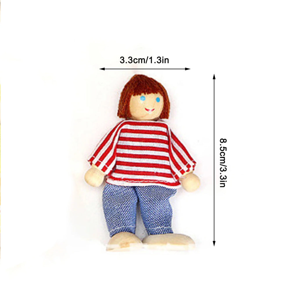 Dolls House 4 People Set Doll Toy L4477