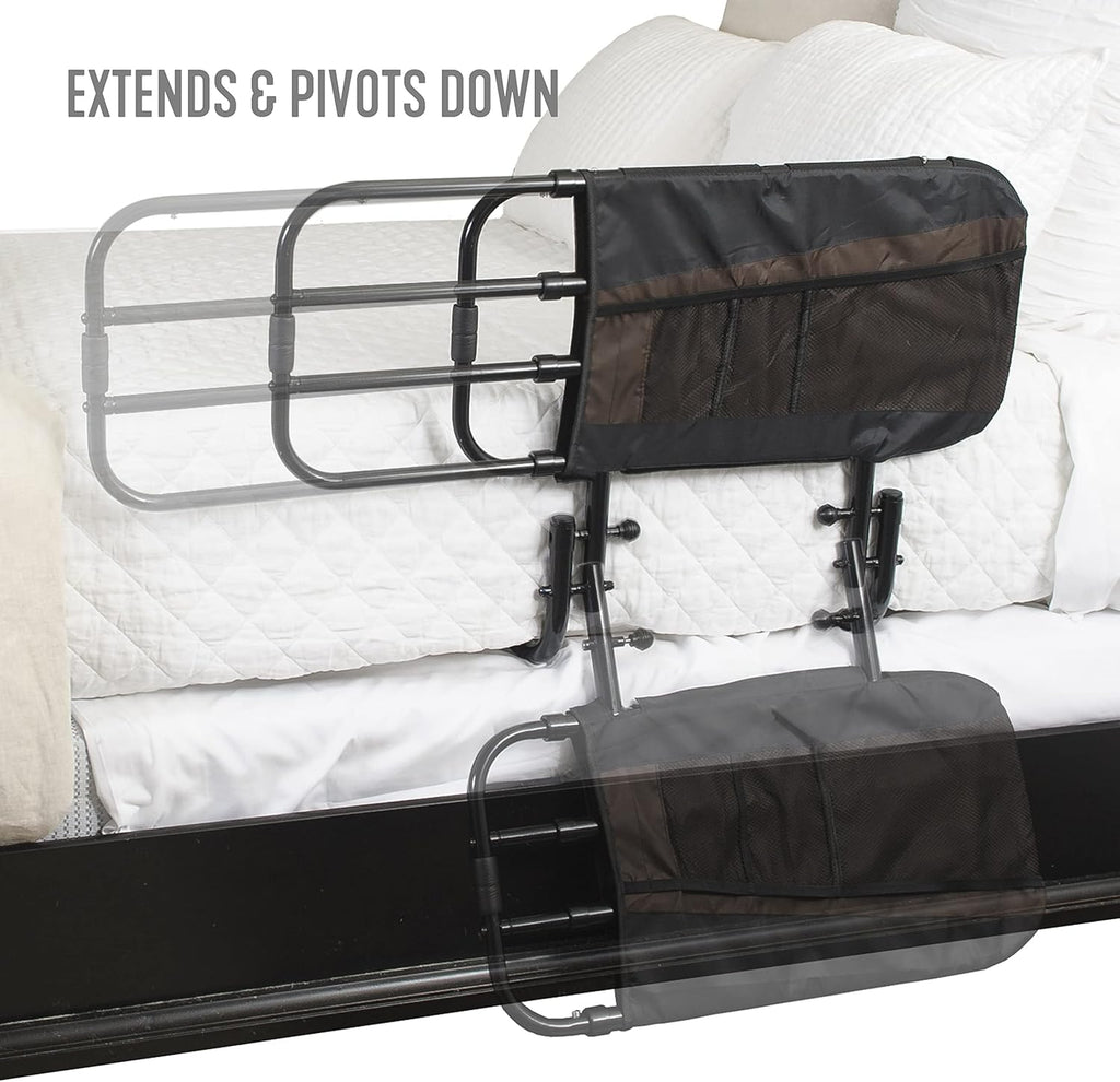 Adjustable Bed Rail with Organizer Pouch B486294
