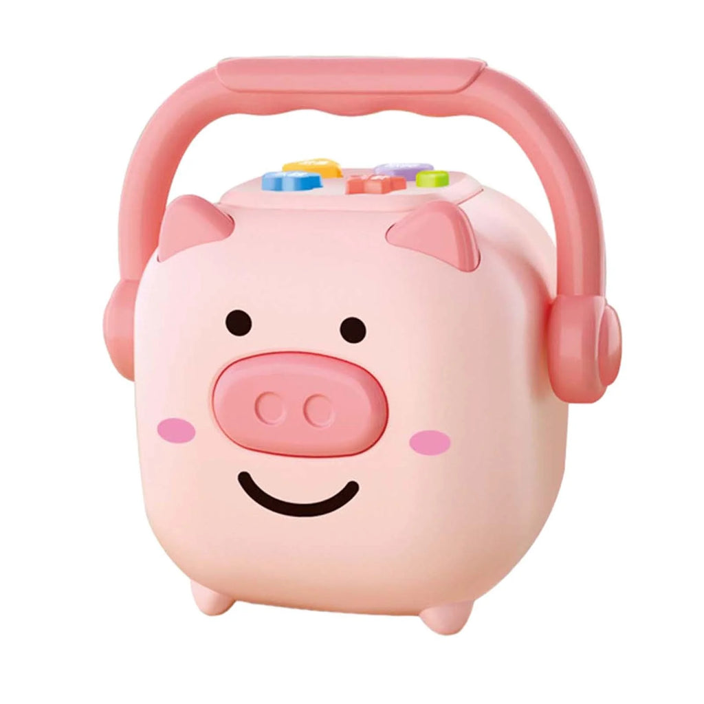 Piggy Bank Money Box Sculpture Change Container Money Saving Jar L339