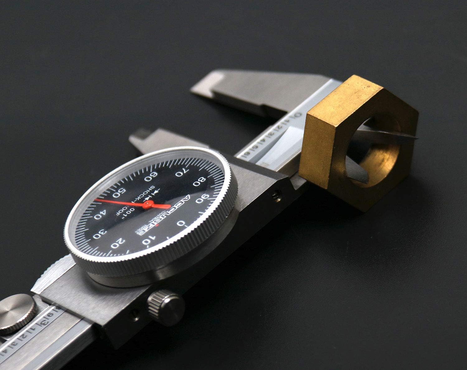 Black Face Dial Caliper Stainless Steel T97325
