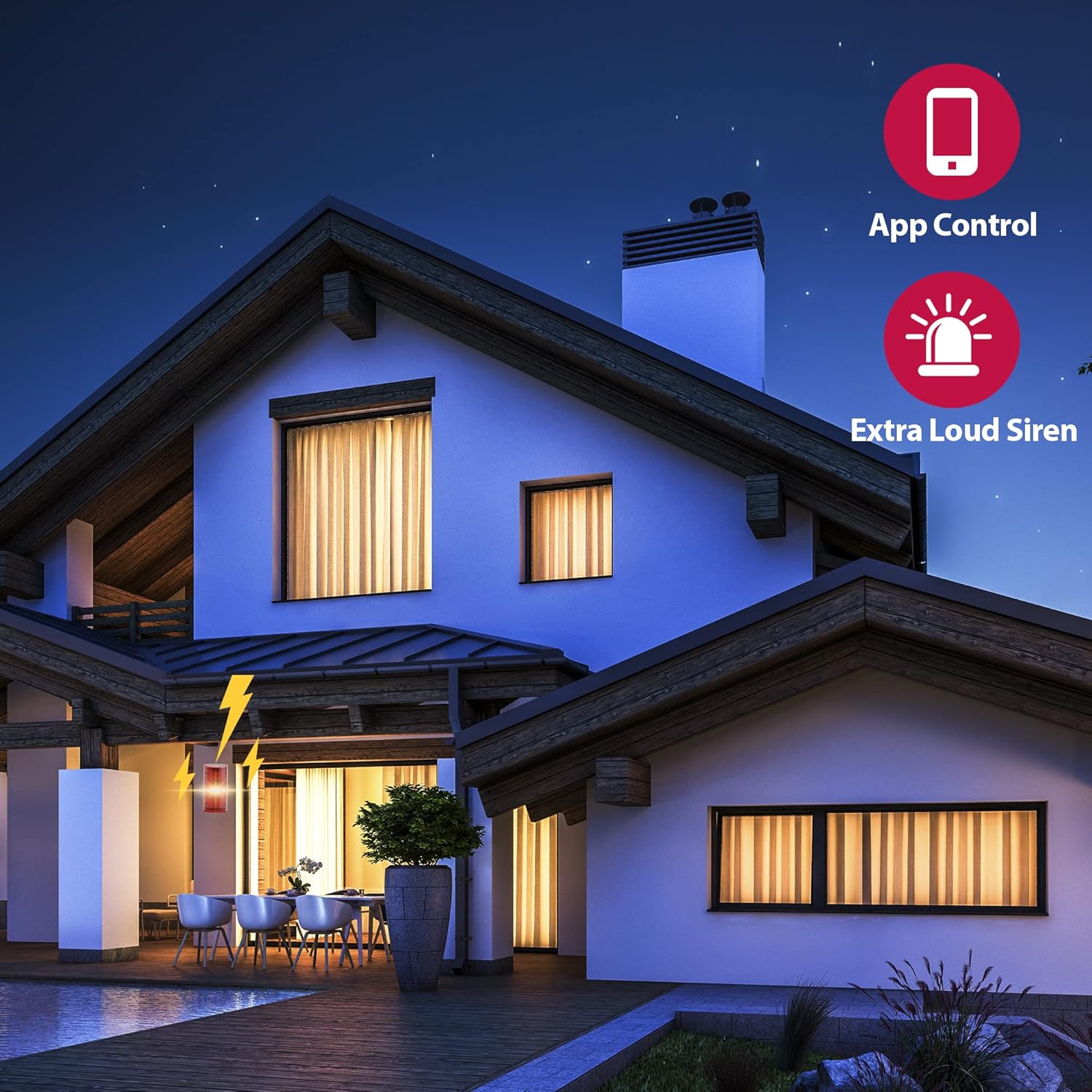 6Pcs Wireless Home Security System Kit N44252