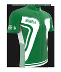 Nigeria Full Zipper Bike Short Sleeve Cycling Jersey for Men - Size XS K944511