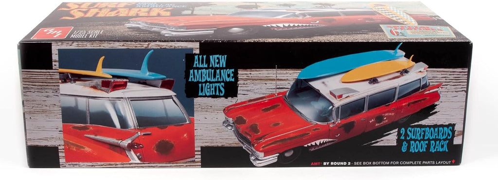 1959 Cadillac Ambulance 1:25 Scale Model Kit Pack of 2 A66923