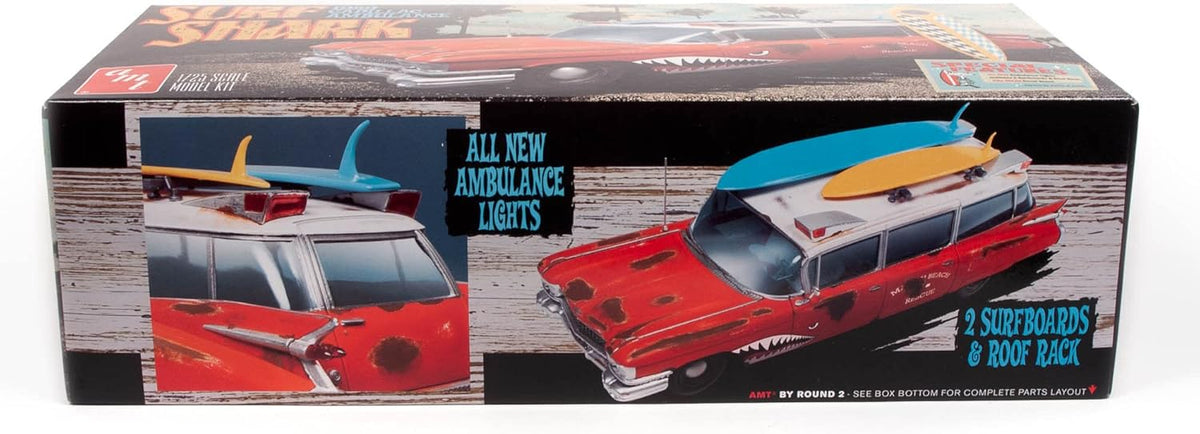 1959 Cadillac Ambulance 1:25 Scale Model Kit Pack of 2 A66923