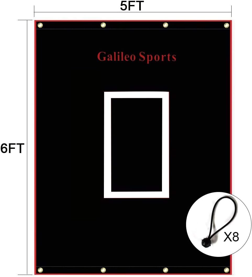 Rubber Vinyl Baseball Backstop with Strike Zone J693655