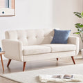 Beige Tufted Loveseat Sofa Y5254