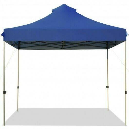 10' x 10' Portable Pop Up Canopy Tent with Roller Bag V522344