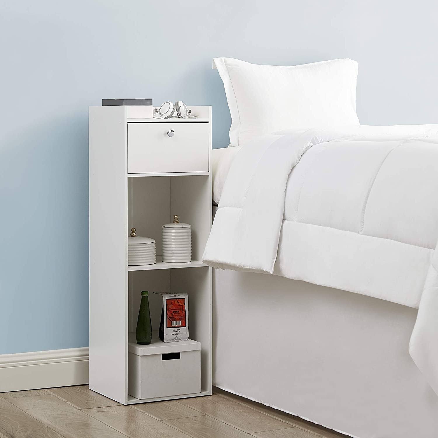 Extra Tall Bookcase Table White W5076