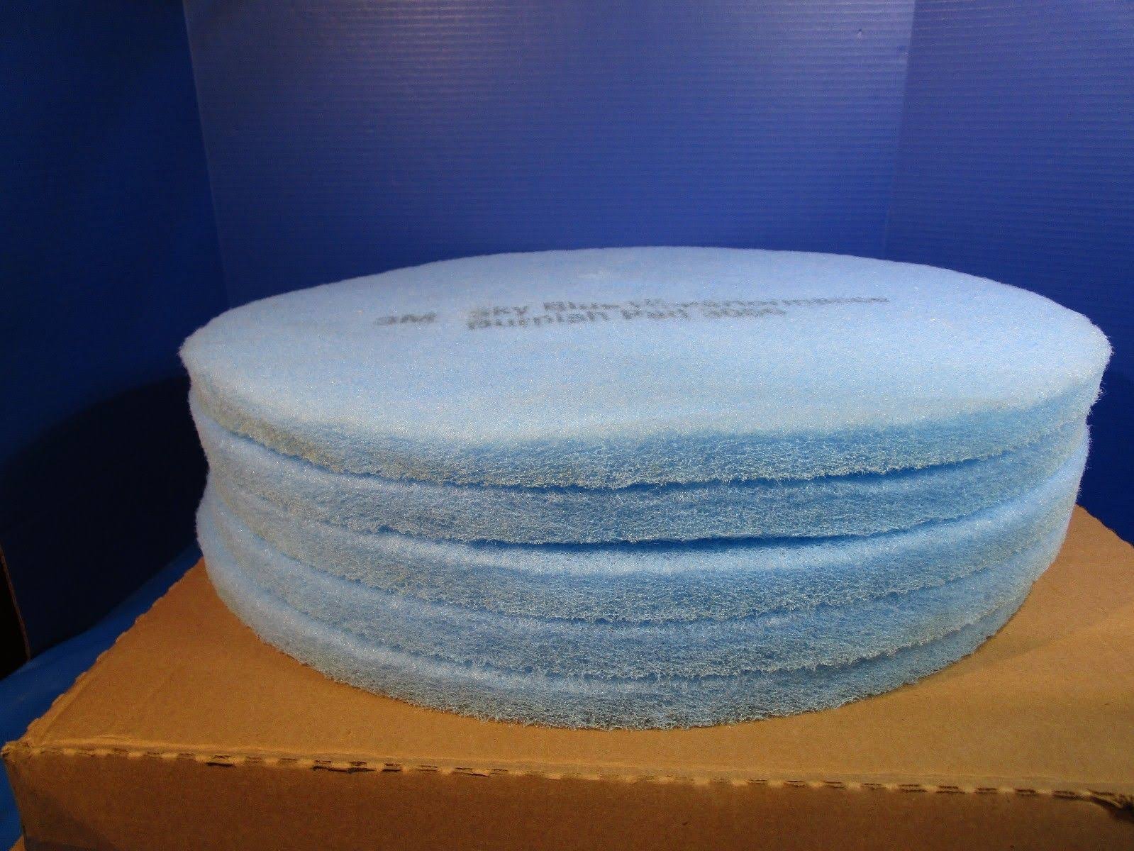 Sky Blue Hi-Performance Burnish Pad, 20 in, 5/Case L2280