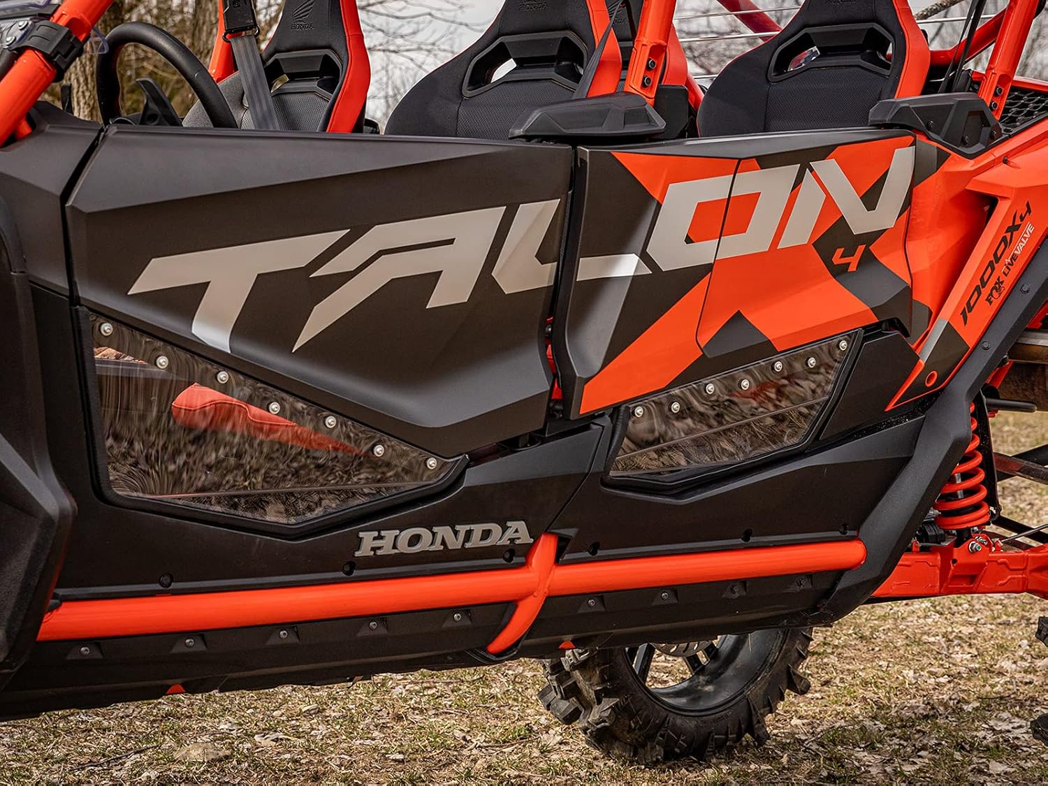 Clear Lower Doors for Honda Talon 1000X / 1000R / 1000X-4, 1/4” Clear Polycarbonate B405815