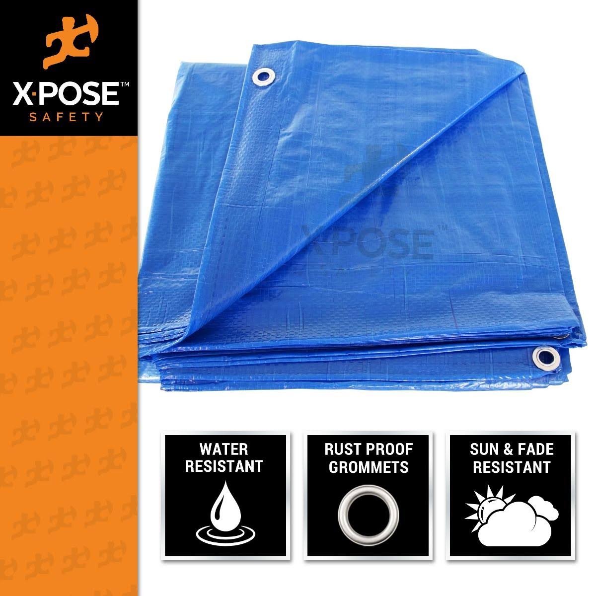 Blue Poly Tarps 16 x 20, Case of 8 W99336