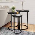 Black Marble Nesting Tables T455614