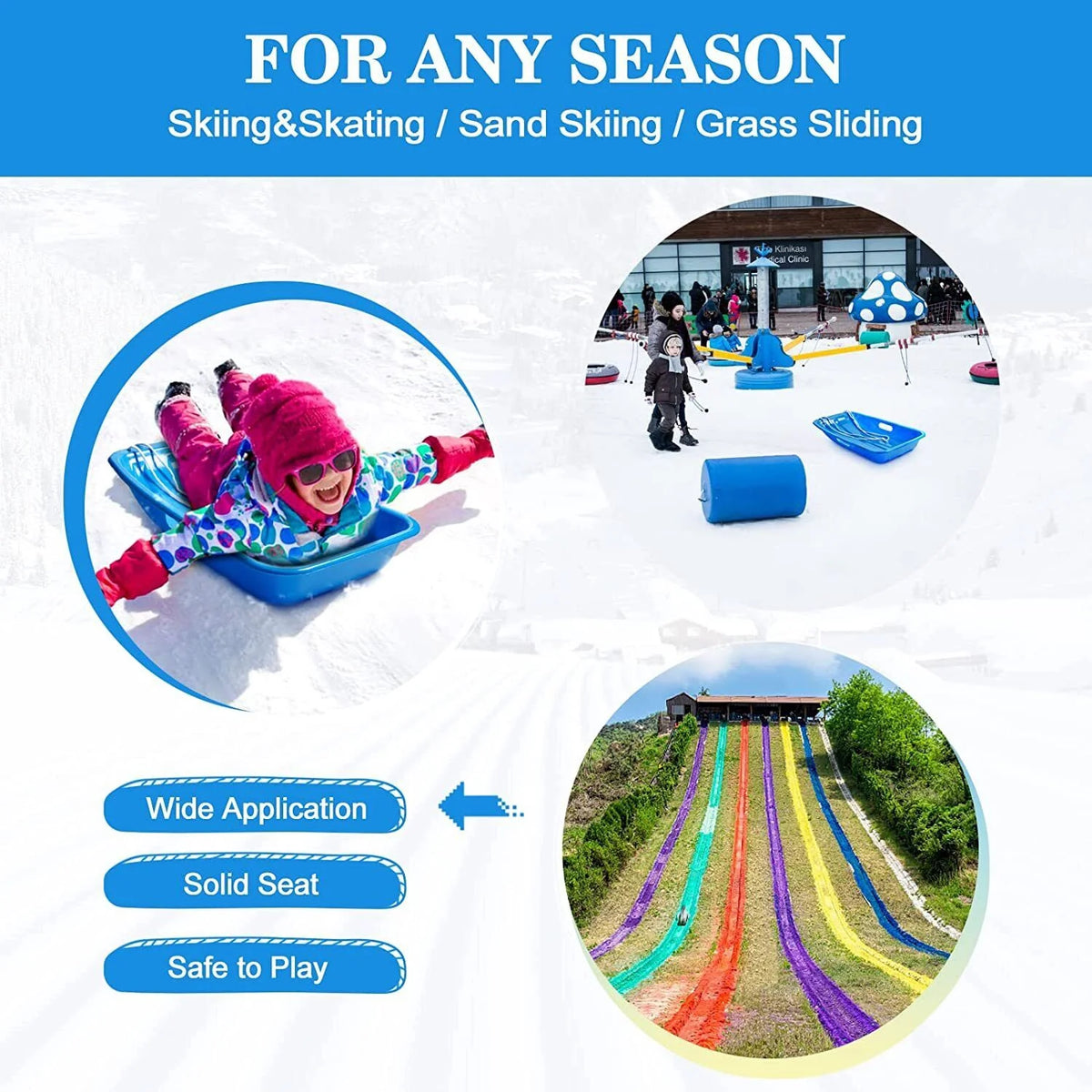 25 in Snow Sled Sleigh Toboggan O26648