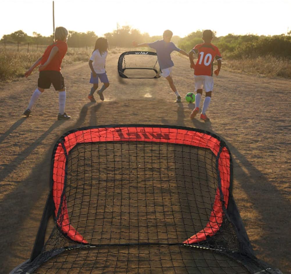 Red/Black Pop Up Soccer Goal Set with Carry Bag G72261