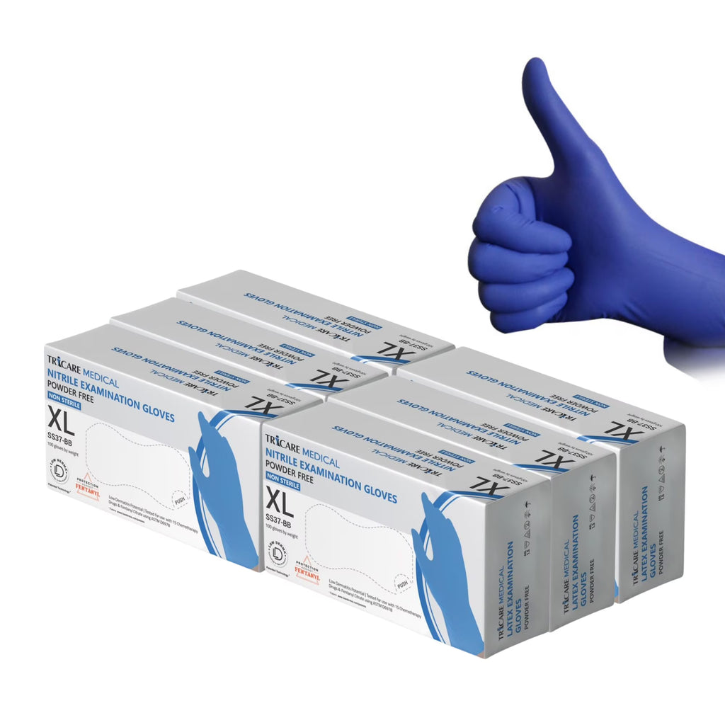 Blue Nitrile Exam Gloves, 600 Count, 4.7 Mil K343862