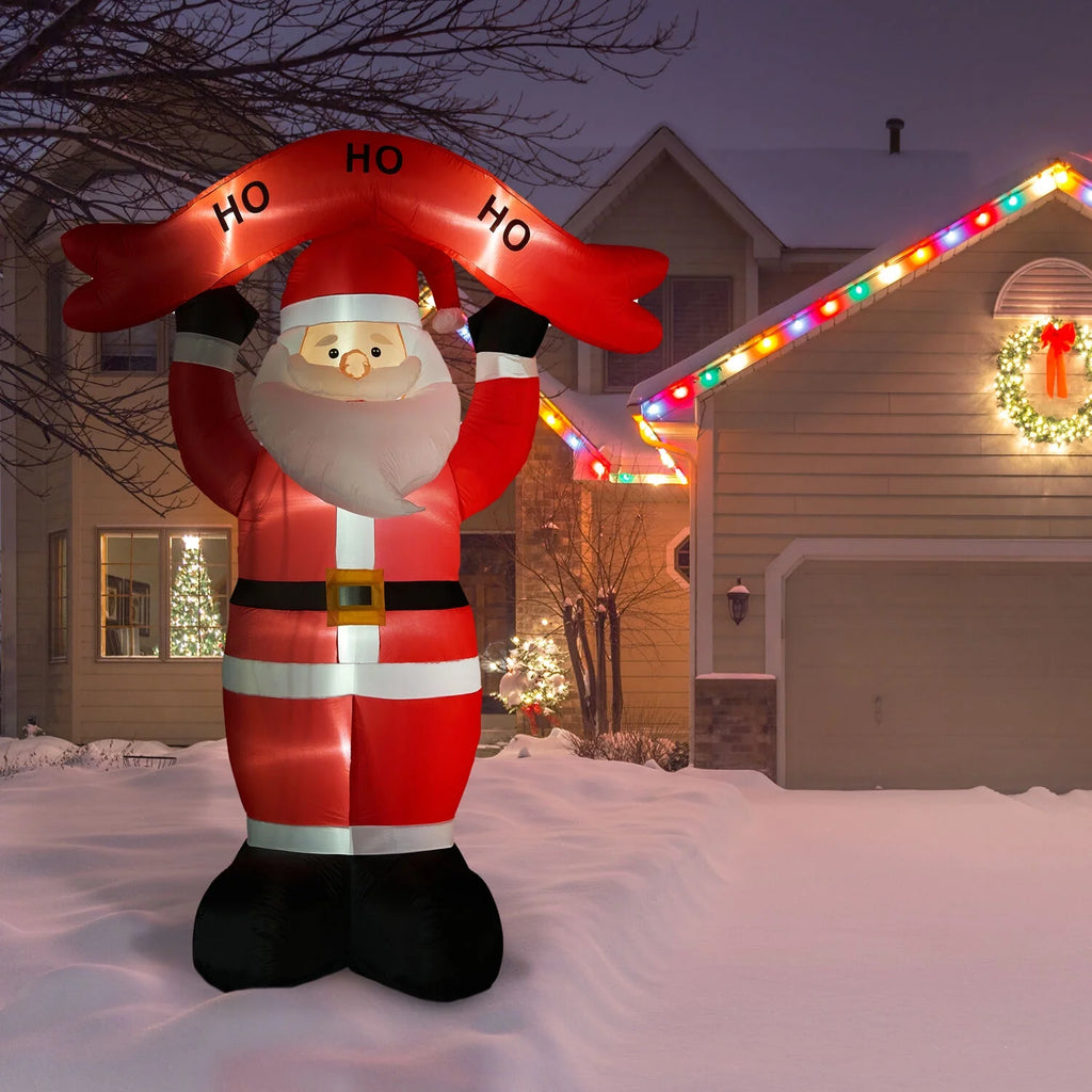 Tall Santa Yard Inflatable with Lights and Storage Bag 120" V262365