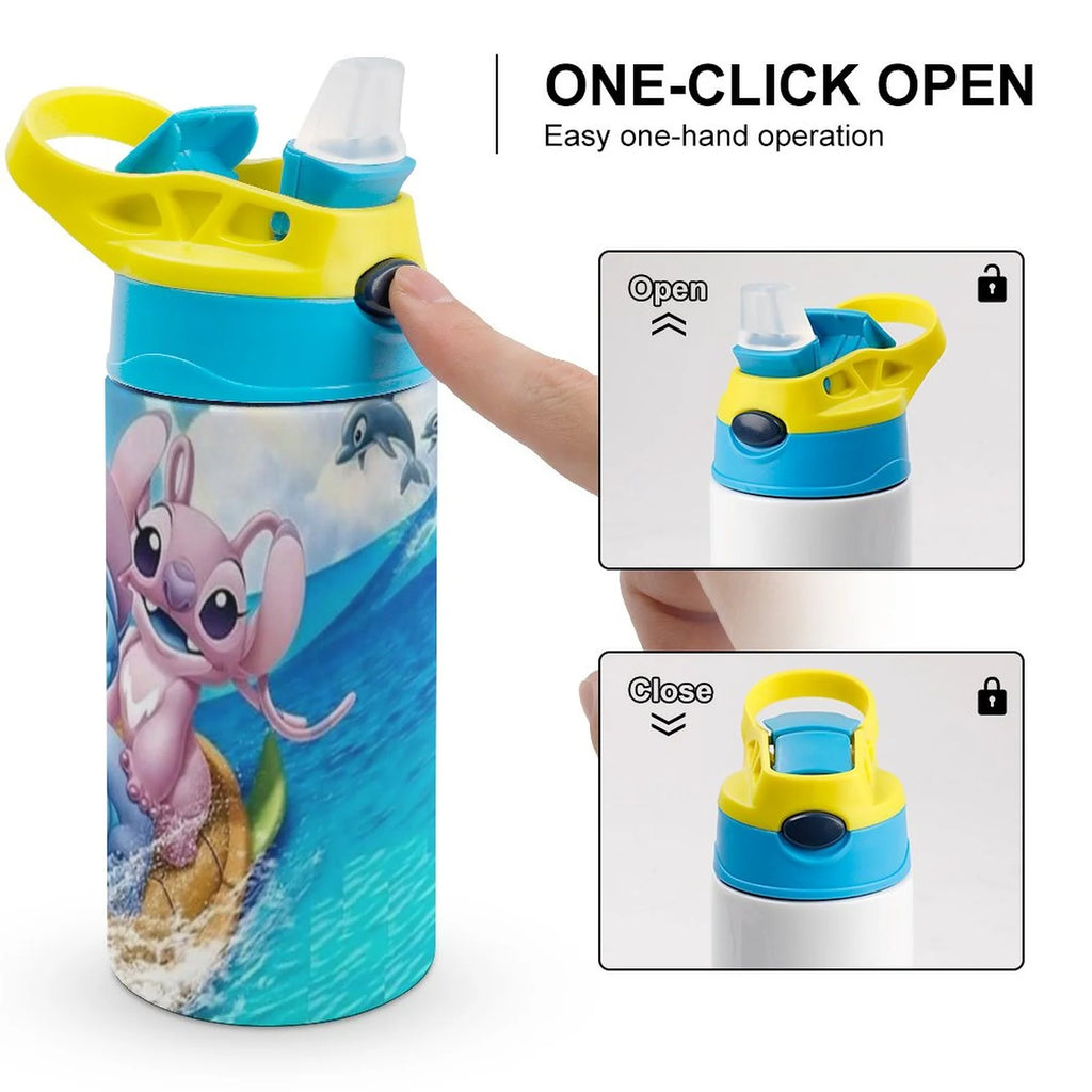 Stainless Steel Vacuum Insulated Water Bottle With Straw G23804