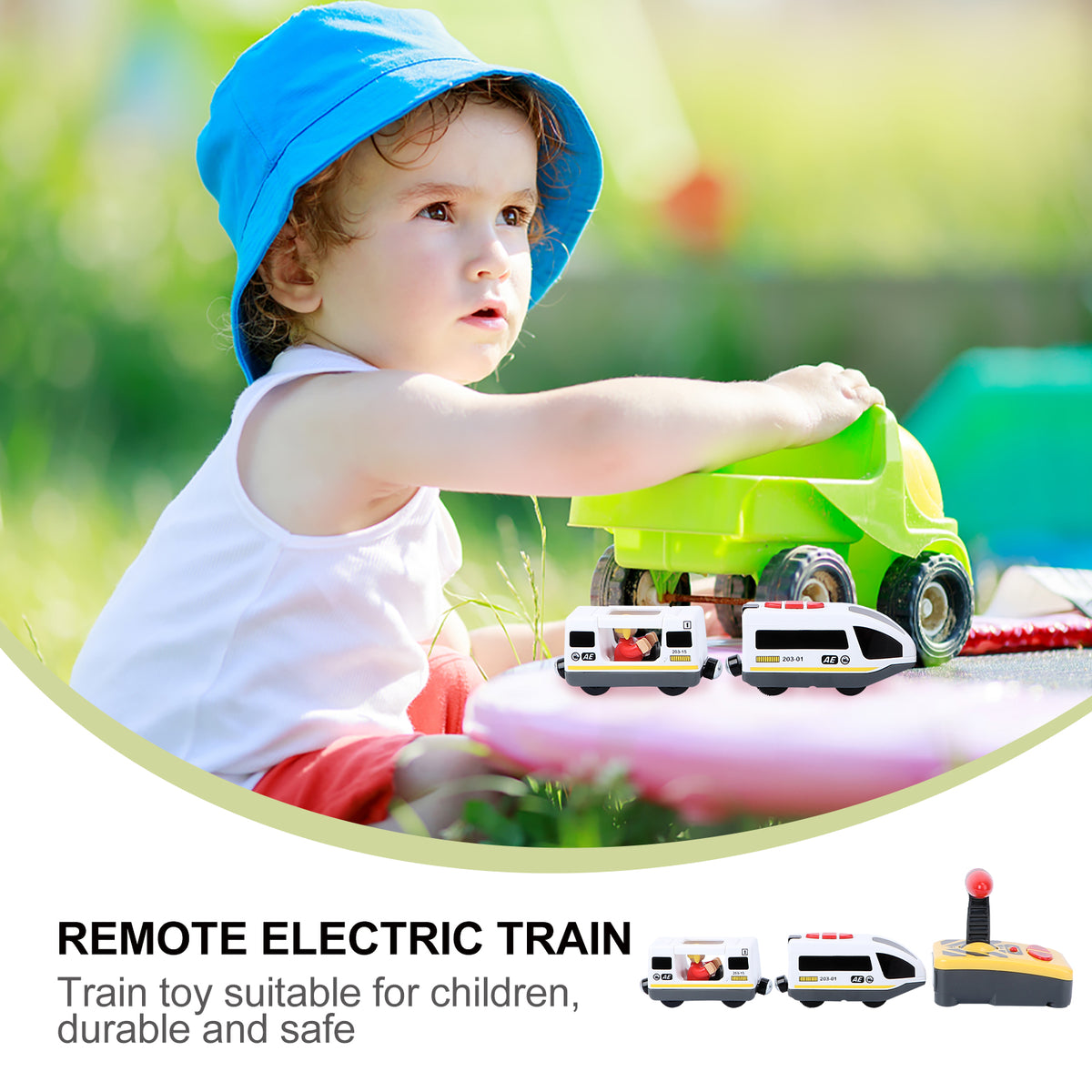Electric Train Toy RC Train Model Educational Toy for Kids M443279