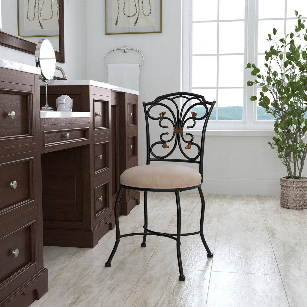 Metal Vanity Stool B149291