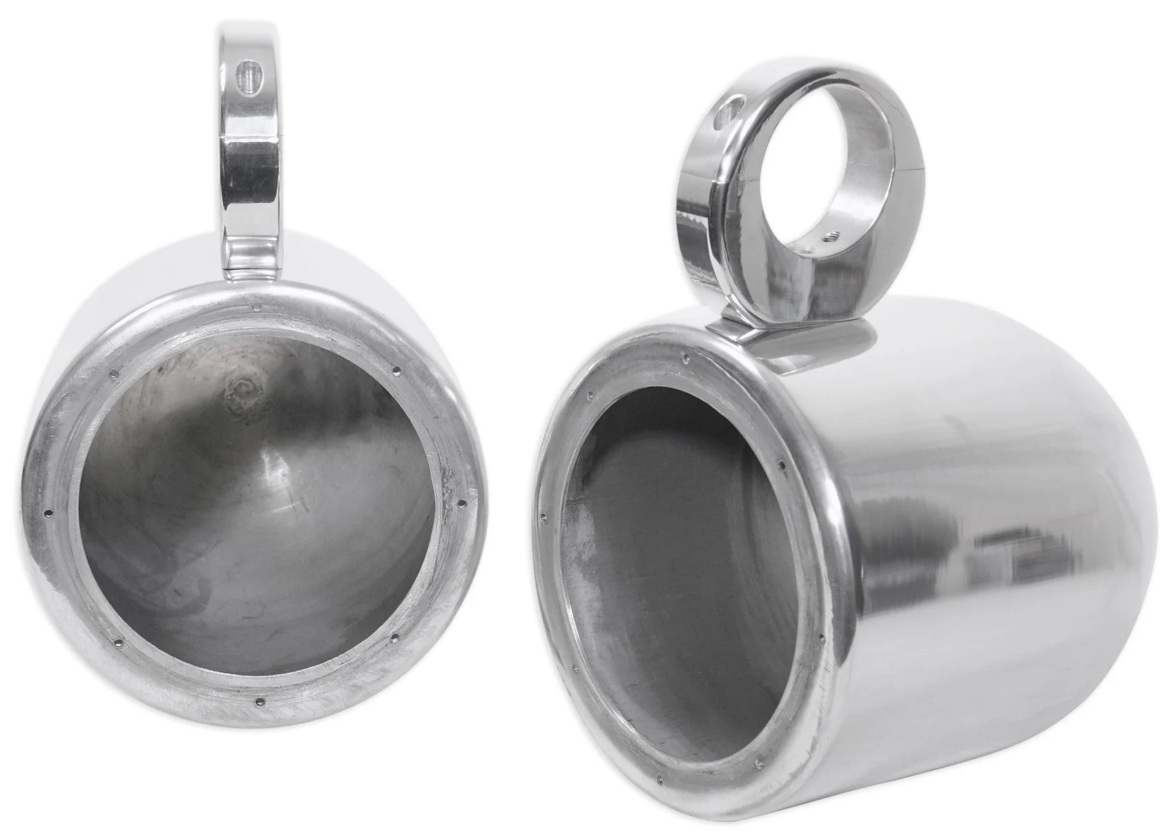 Silver 6.5" 120w Marine Boat Wakeboard Tower Speakers M340574